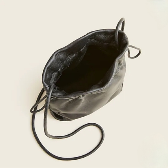 J Crew Lisbon drawstring bag in leather - Picture 4 of 6